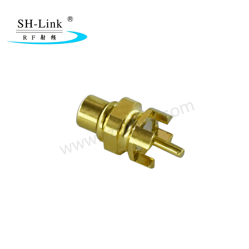 RF coaxial MMCX male connector, PCB connector